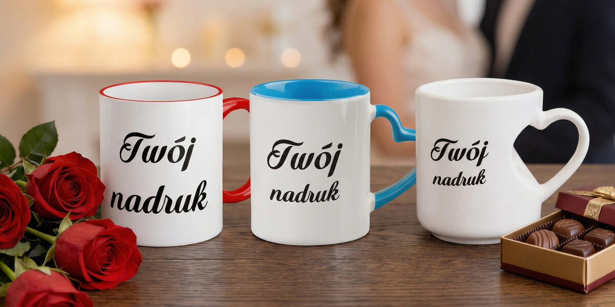 Kubki z własnym nadrukiem na Walentynki